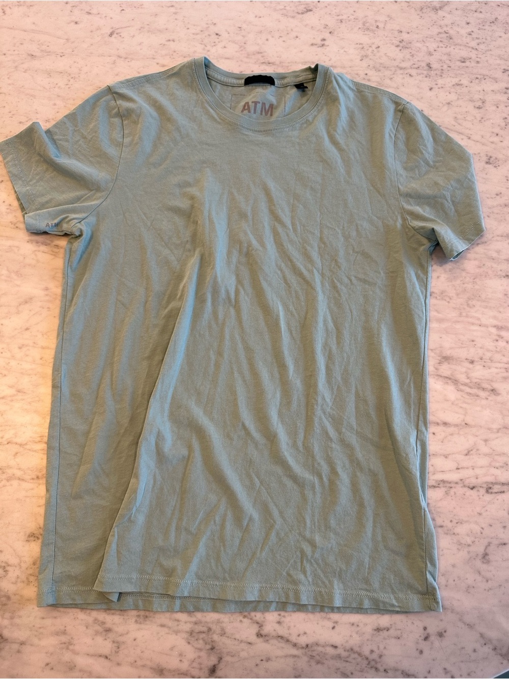 ATM Anthony Thomas Melillo Men's Short Sleeve Crewneck Tee - Sage Green
